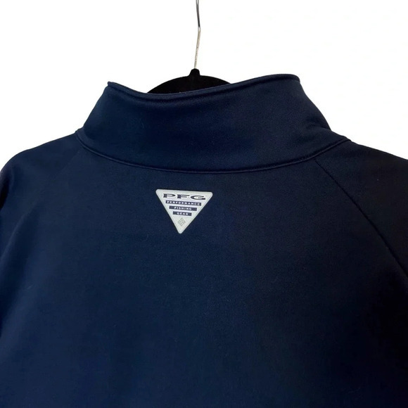 COLUMBIA Men's North Carolina Tar Heels Navy Quarter-Zip Pullover XXL - Picture 9 of 13